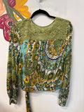 Tiny Anthropologie Green Top, S