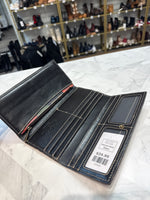 Patricia Nash Black Floral Wallet