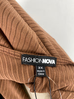 New Fashion Nova Chocolate Find Me Later Midi Dress, 3X