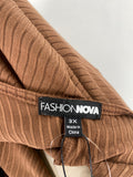 New Fashion Nova Chocolate Find Me Later Midi Dress, 3X