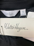 New Walter Hagen Black Pique Polo Top, S