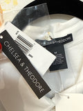New Chelsea & Theodore White Bodysuit, M