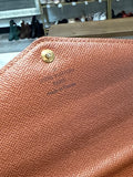 Louis Vuitton Sarah Monogram Wallet, 7.5"x4"