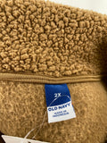 Old Navy Brown Zip Front Pocket Jacket, 2X