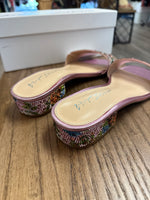 New Betsey Johnson Sunny Floral Sandals, 10