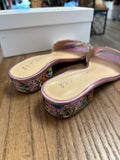 New Betsey Johnson Sunny Floral Sandals, 10