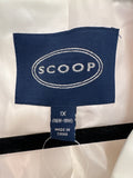 Scoop White Blazer Jacket, 1X