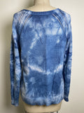 American Eagle Blue Tie Dye Sweater, M