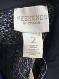 Chico's Weekends Blue Jacket, L