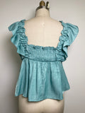 Glam Green Top, L