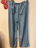 Amber Sky Chambray 28" Inseam Pants, L