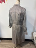 BCBGMaxAzria Runway Sheer 100% Silk Jacket, S