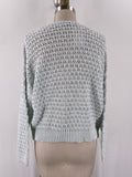 Dip Open Stitch Sweater, S