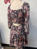 New Love & Piece Gray/Pink Dress, L