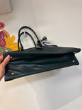 Green Laptop Crossbody Bag, 16"x12"