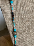 New Nordstrom Gold/Turquoise Necklace, 44"
