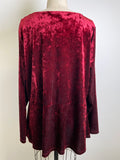 CJ Banks Red Velvet Top, 1X