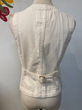 New Banana Republic Ecru Vest, M
