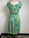 Indigo Rose Green Dress, L