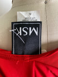MSK Red Open Shoulder Dress, XL