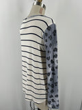 7th Ray Stripe Top, L