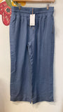 New Quince 100% Linen Blue 28" Inseam Pants, S
