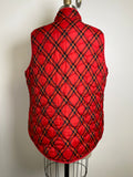 Coldwater Creek Red Plaid Vest, XL