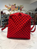 New Vera Bradley Red/Black Concerto Large Duffel Bag Carry-on, 21"x11"