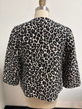 New Chico's Animal Print Open Front Jacket, S
