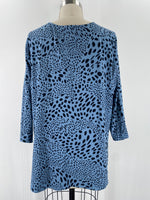 Belle Kim Gravel Blue Top, XL