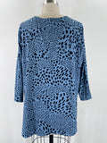 Belle Kim Gravel Blue Top, XL