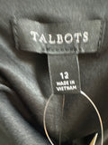 New Talbots Black Dress, 12