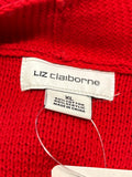 Liz Claiborne Red Cardigan, XL