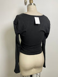 New Commense Black Fitted Top, M