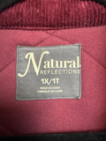 Natural Reflections Plaid Vest, 1X