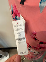 New White House Black Market Tea Rose floral Dress, L