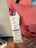 New White House Black Market Tea Rose floral Dress, L