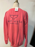 Trading Co. Pink Surf Style Treasure Island Sweatshirt, M