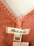 Madewell Denim 27.5" Inseam Overalls, XL