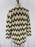 Pink Martini Cream/Yellow/Black Cardigan, M