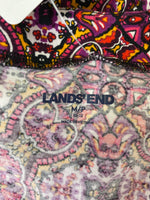 Lands End Print Dress, M Petite