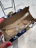 New Talbots Blue Clutch/Crossbody Bag, 6"x3.5"