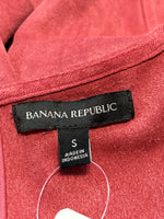 Banana Republic Pink Vegan Suede Top, S