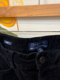 Talbots Black Corduroy Straight Leg Jeans, 10