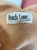 Peach Love Tan Cardigan, M