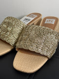 DV Dolce Vita Tan/Gold Sandals, 6.5