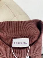 New Lascana Brown Ribbed Fitted Sweater, 10