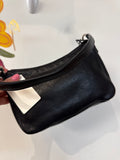 Coach Black Leather Handbag, 8"x5"