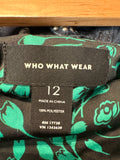 Who What Wear Black/Green Skirt, 12