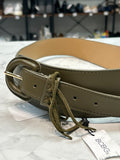 New BCBGeneration Green Leather Belt, M